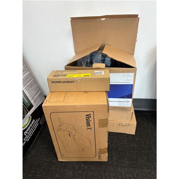 L2 - Group Lot includes hardware and networking Equipment, featuring check scanners and spare equipm