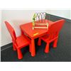 Image 1 : L2 - Children's Activity Table and Chair Set Paired with an Educational Wooden Bead Maze Toy