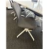 Image 3 : L2 - Modern Conference Room Set includes a Large Rectangular Table Paired with 4 Matching Designer C