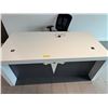 Image 2 : L2 - Large Rectangular Desk with Tesla branding, comes with an Office Chair