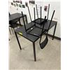 Image 2 : L2 - IKEA Breakroom set includes a Rectangular Table paired with Two Matching Black Chairs