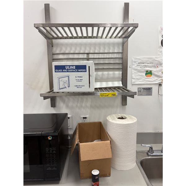L2 - Kitchen Equipment Lot includes Commercial Storage Hardware, coffee maker, cleaning supplies, an