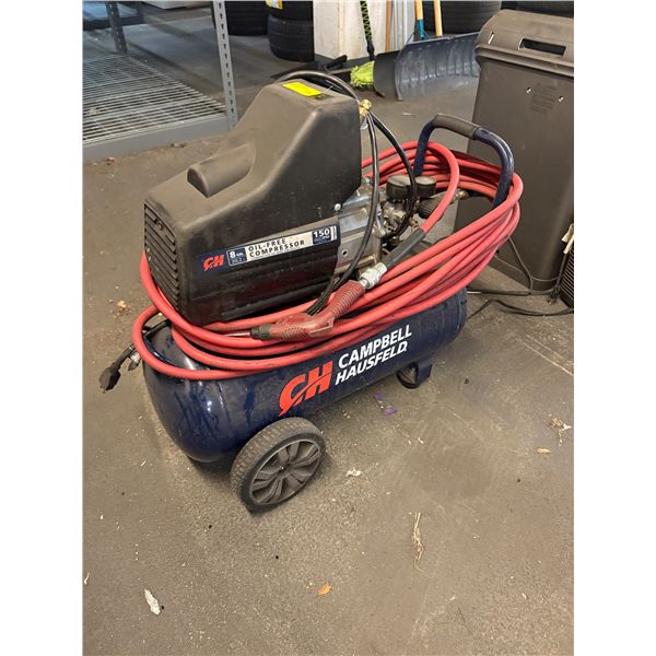L2 - Campbell Hausfeld 8-Gallon Oil-Free Portable Air Compressor with Air Hose