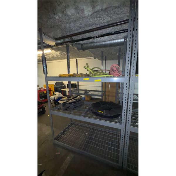 L2 - Heavy-Duty Industrial Metal Storage Racks with Wire Mesh Shelves - Bidder responsible for remov