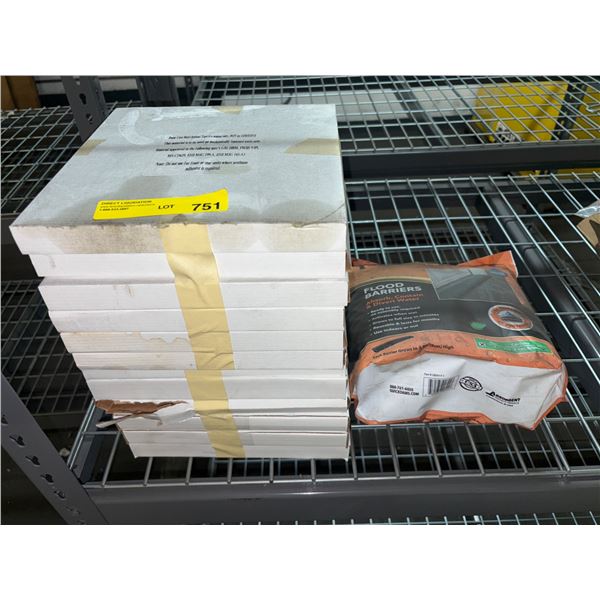 L2 - Quick Dams Flood Barriers and Foam Core Butyl Sealant Tape Stack