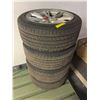 Image 1 : L2 - Set of 4 Continental ProContact RX Tires (255/45R19 104W) Mounted on Tesla Alloy Rims