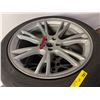 Image 2 : L2 - Set of 4 Continental ProContact RX Tires (255/45R19 104W) Mounted on Tesla Alloy Rims