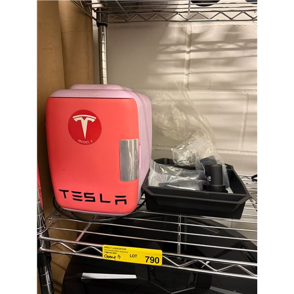 L2 - Tesla Branded Mini Fridge and Adapter Accessories