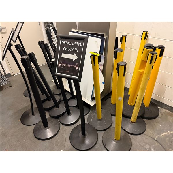 L2 - Commercial Retractable Stanchions & Display Signage - doesn't include Tesla Stand or Marketing 