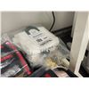 Image 4 : L2 - Assorted Office & Facility Lot: Logitech Speakers, Tesla License Plate Frames, Vacuum Bags, Sto