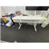 Image 1 : L2 - 2pc - Height Adjustable Desk & Small Conversation Desk (contents not included)