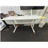 Image 2 : L2 - 2pc - Height Adjustable Desk & Small Conversation Desk (contents not included)