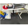 Image 3 : L2 - 2pc - Height Adjustable Desk & Small Conversation Desk (contents not included)