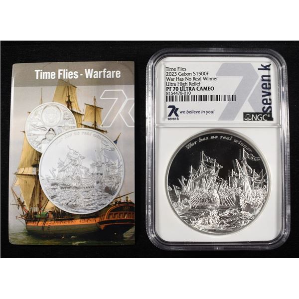 2023 GABON TIME FLIES NGC PF-70 ULTRA CAMEO