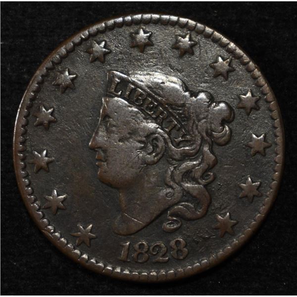 1828 LARGE CENT FINE