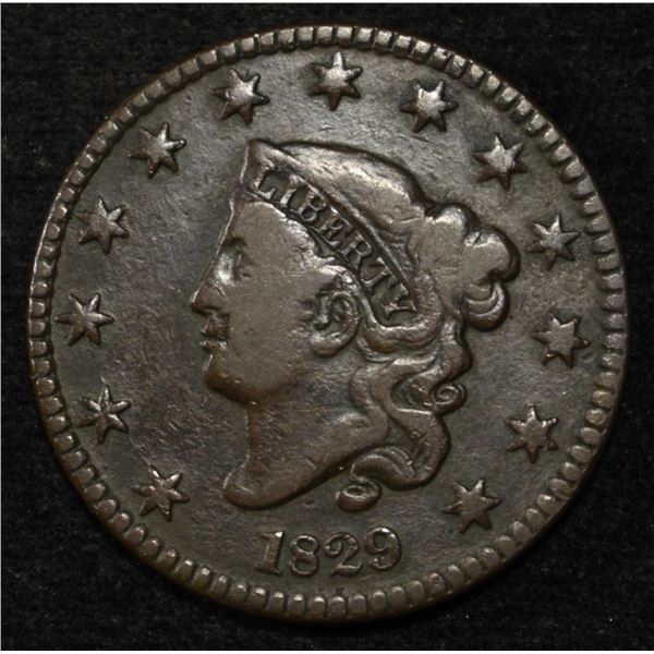 1829 LARGE CENT FINE