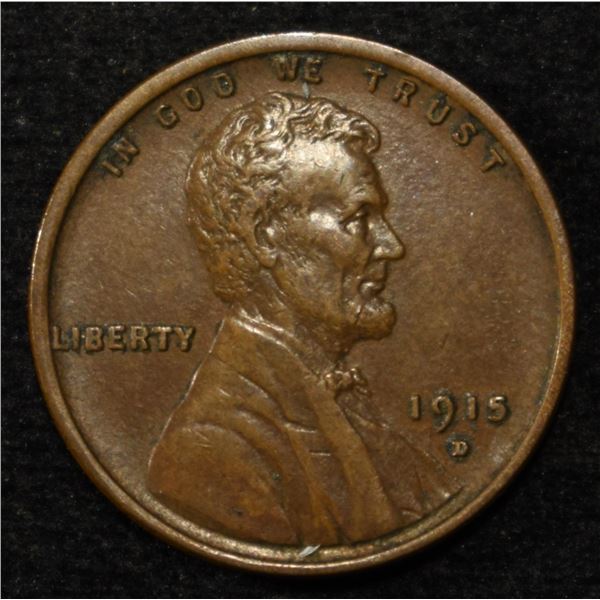 1915-D LINCOLN CENT AU