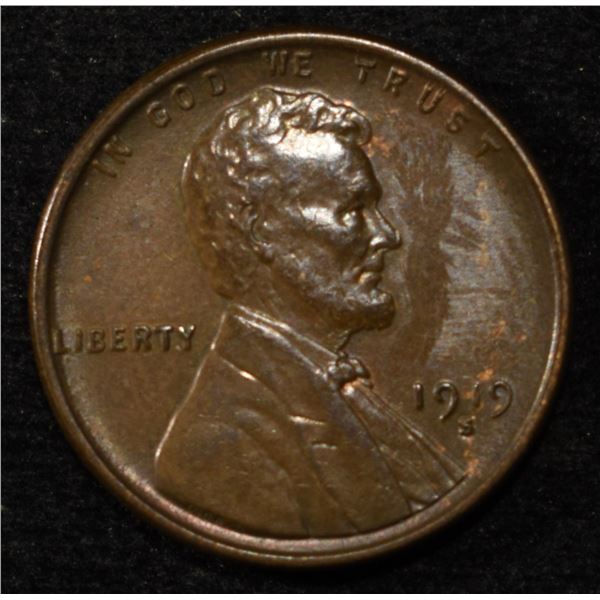 1919-S LINCOLN CENT BU BROWN