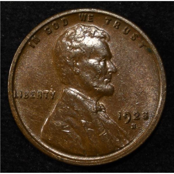 1923-S LINCOLN CENT BU BROWN