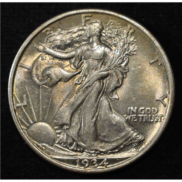 1934 WALKING LIBERTY HALF DOLLAR BU
