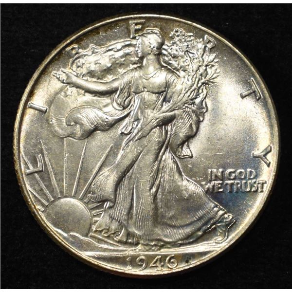 1946 WALKING LIBERTY HALF DOLLAR CH BU