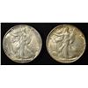 Image 1 : 1946-D,S WALKING LIBERTY HALF DOLLARS AU/BU