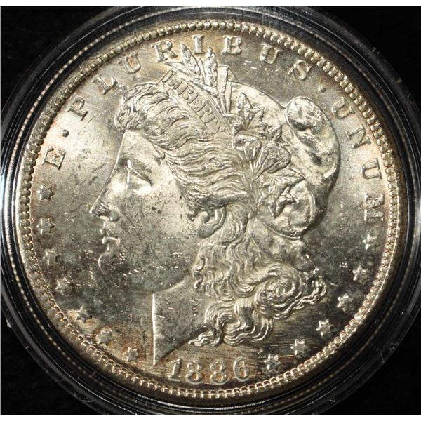 1886-S MORGAN DOLLAR CH BU