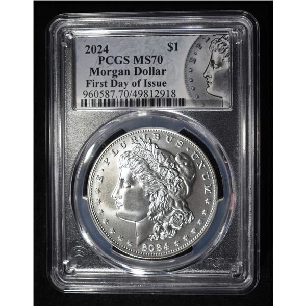 2024 MORGAN DOLLAR PCGS MS70 FDI