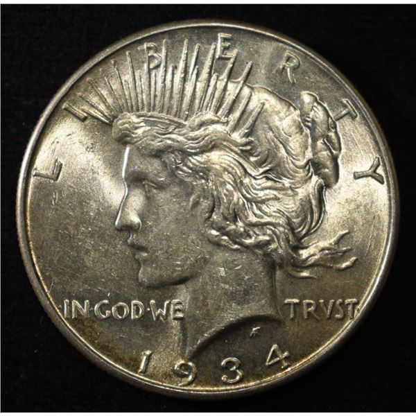 1934 PEACE DOLLAR BU