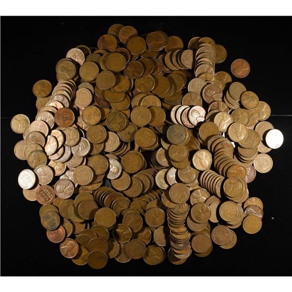 (500) WHEAT CENTS: MIXED DATES