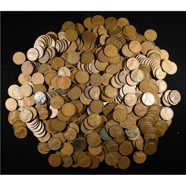 (500) 40'S & 50'S WHEAT CENTS