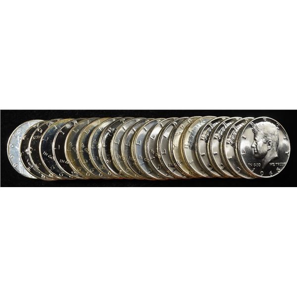 1966 KENNEDY HALF DOLLARS SMS ROLL