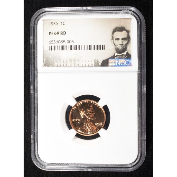 1956 WHEAT CENT NGC PF69 RD