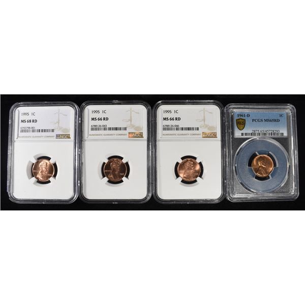 (4) GRADED MEMORIAL CENTS