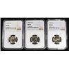 Image 1 : (3) NGC GRADED NICKELS LOT