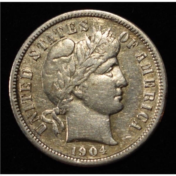 1904-S BARBER DIME AU