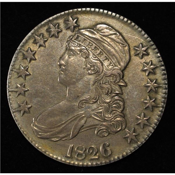 1826 CAPPED BUST HALF DOLLAR CH ORIG UNC