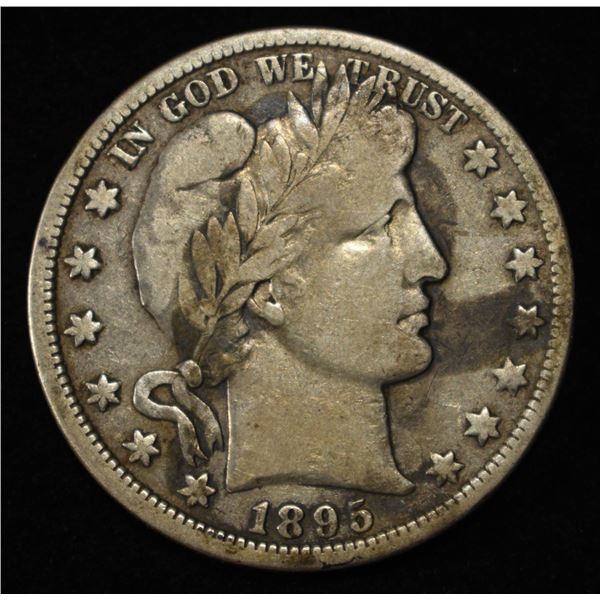1895-O BARBER HALF DOLLAR FINE