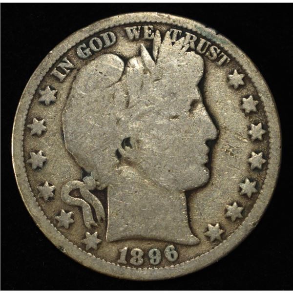 1896-O BARBER HALF DOLLAR GOOD