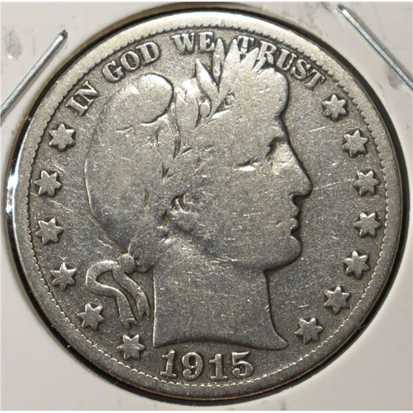 1915-S BARBER HALF DOLLAR