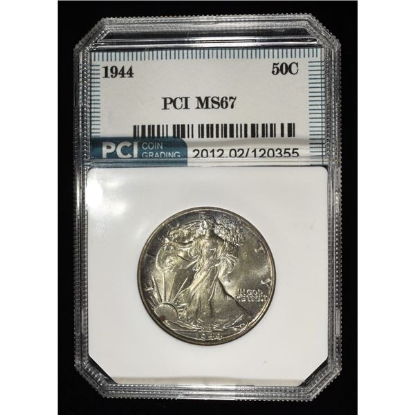 1944 WALKING LIBERTY HALF DOLLAR PCI SUPERB GEM BU