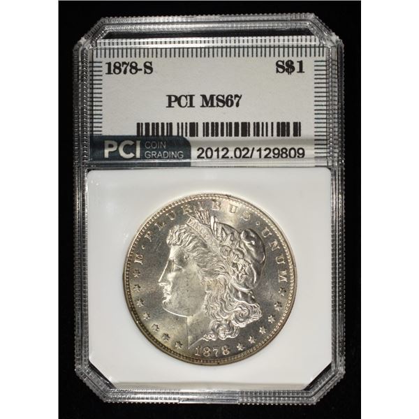 1878-S MORGAN DOLLAR PCI SUPERB GEM BU