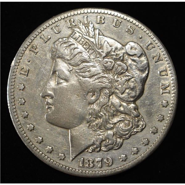 1879-CC MORGAN DOLLAR AU