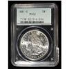 Image 1 : 1881-S MORGAN DOLLAR PCGS MS-62 OLD GREEN HOLDER
