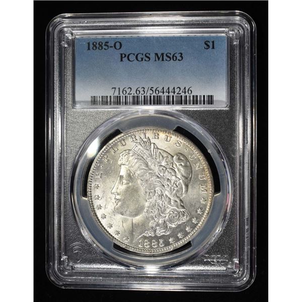 1885-O MORGAN DOLLAR PCGS MS-63