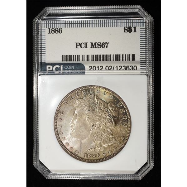 1886 MORGAN DOLLAR PCI SUPERB GEM BU
