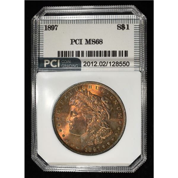 1897 MORGAN DOLLAR PCI SUPERB GEM+ BU