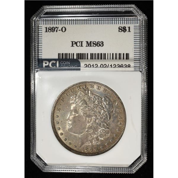 1897-O MORGAN DOLLAR PCI CH BU