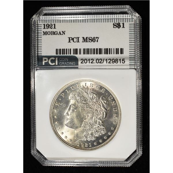 1921 MORGAN DOLLAR PCI SUPERB GEM BU