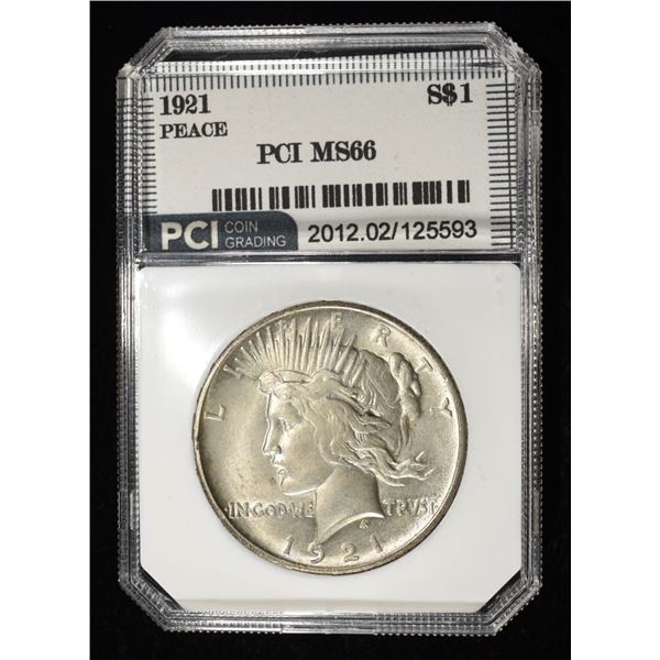 1921 PEACE DOLLAR PCI SUPERB GEM BU